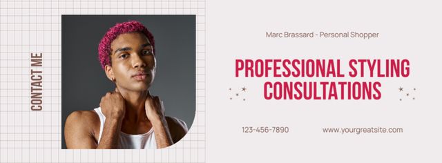 Professional Styling Consultation Facebook cover Design Template