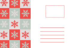Sincere Christmas Greetings with Snowflake Pattern