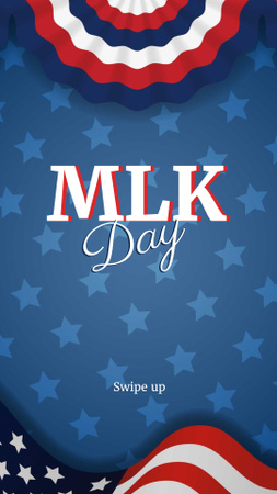 Martin Luther King's Day Announcement Instagram Story tervezősablon
