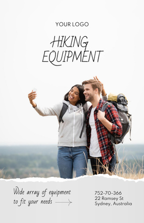 Hiking Equipment Sale Offer Flyer 5.5x8.5in Design Template
