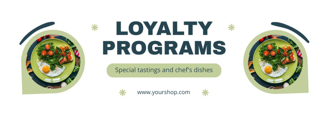 Designvorlage Loyalty Programs in Fast Casual Restaurant für Tumblr