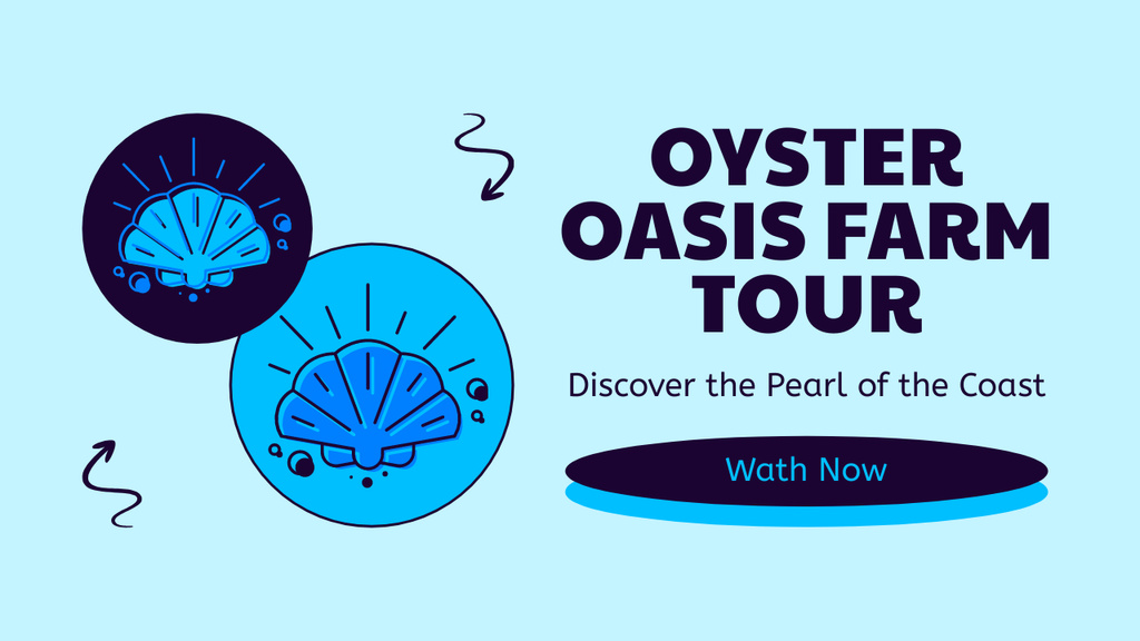 Plantilla de diseño de Offer of Excursions to Oyster Pearl Farm Youtube Thumbnail 
