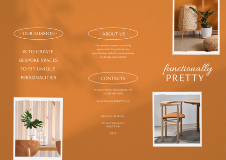 Stylish Home Interior Offer Brochure – шаблон для дизайну