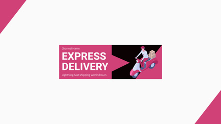 Platilla de diseño Express Delivery of Orders Youtube