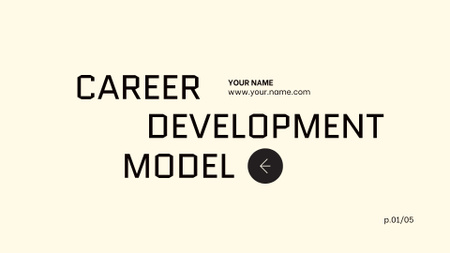 Platilla de diseño Career Development Model Presentation Wide