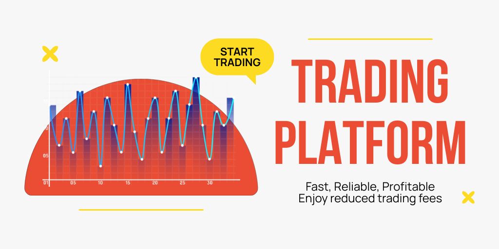 Reliable and Fast Stock Trading Platform Offer Twitter tervezősablon