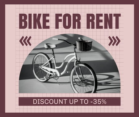 Your Bike for Rent Facebook Design Template