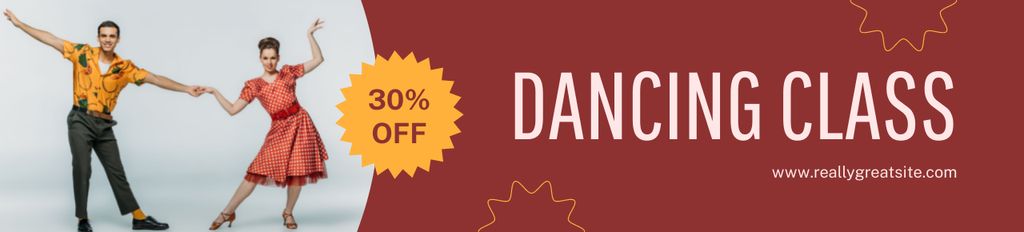 Discount Offer on Dancing Classes with Couple Ebay Store Billboard – шаблон для дизайну