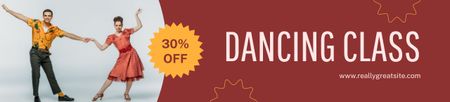 Platilla de diseño Discount Offer on Dancing Classes with Couple Ebay Store Billboard