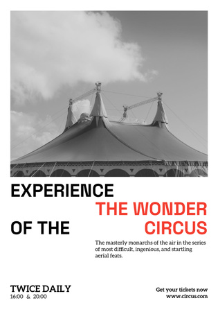 Circus Show Announcement Poster 28x40in Design Template
