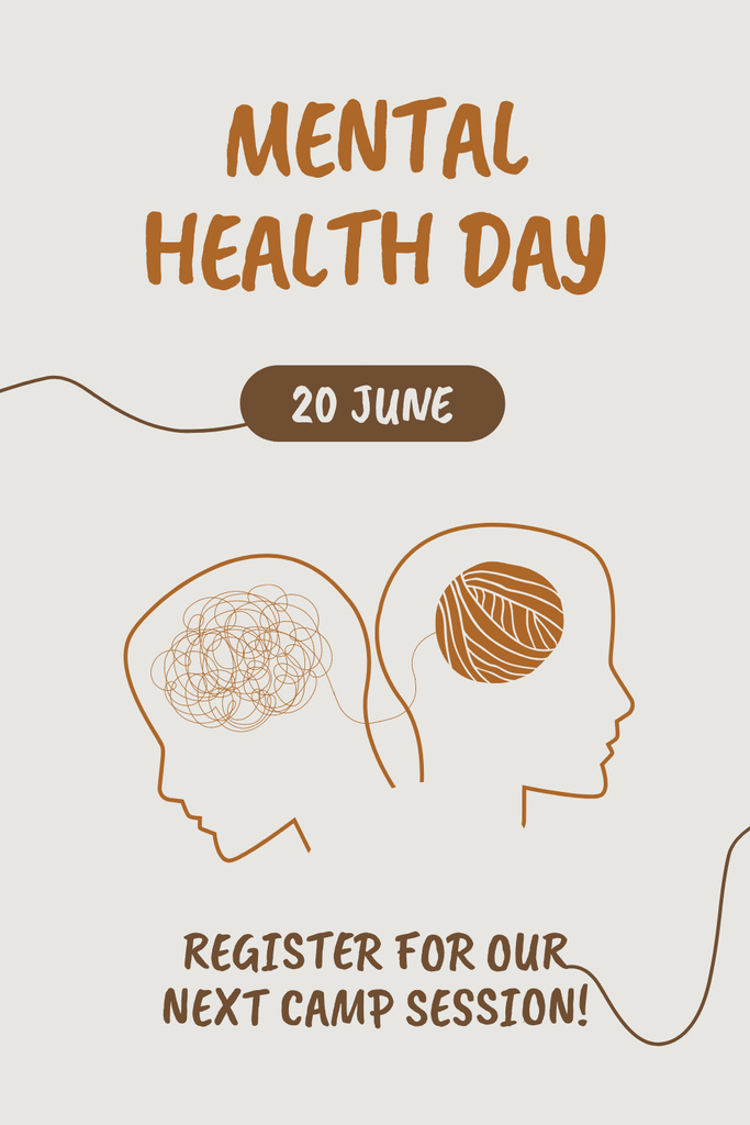 Participate In Mental Health Camp Session Pinterestデザインテンプレート