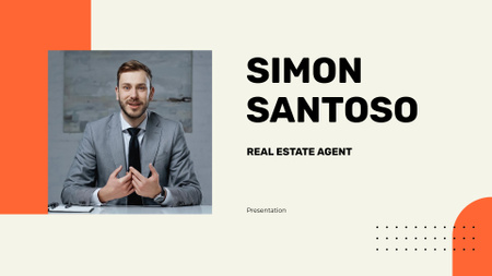 Ontwerpsjabloon van Presentation Wide van Real Estate Agent Offer