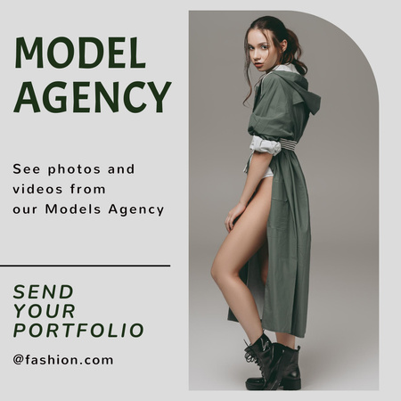 Platilla de diseño Casting for Recruitment of Models in Agency Instagram