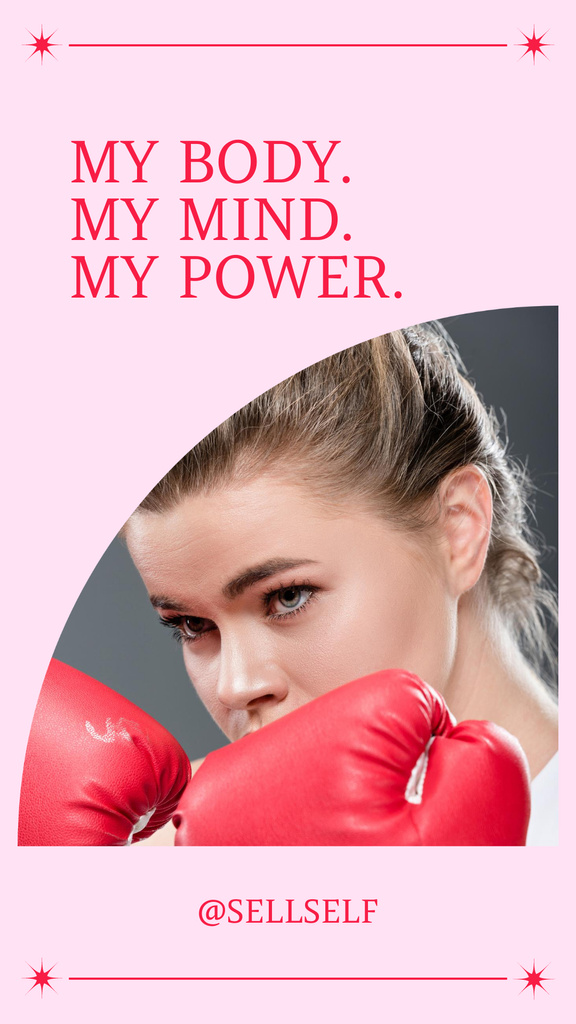 Plantilla de diseño de Inspiration for Girl Power Instagram Story 