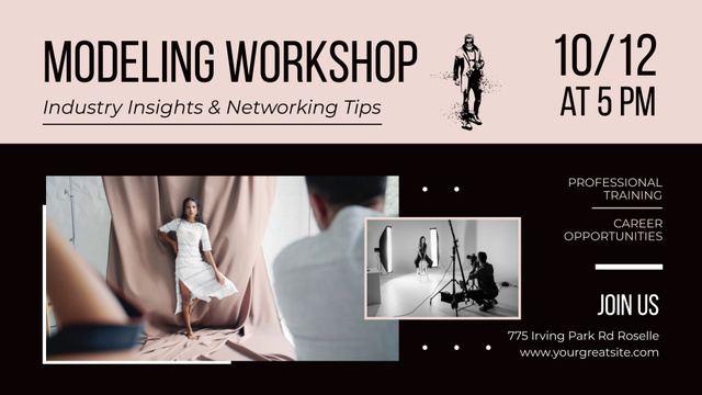 Template di design Helpful Tips And Training In Modeling Workshop Offer Full HD video