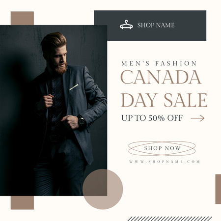 Unforgettable Announcement for Canada Day Discounts Instagram Design Template