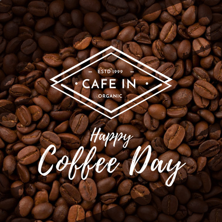 Coffee Day offer on  Roasted Beans Instagram AD tervezősablon