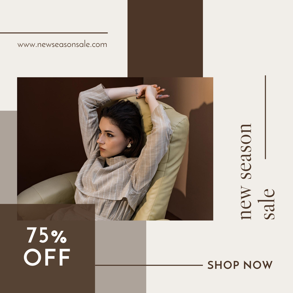 Captivating New Fashion Collection Sale Instagram Design Template