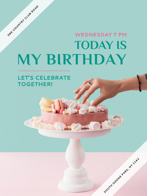 Birthday party in South Ozone park Poster US Design Template