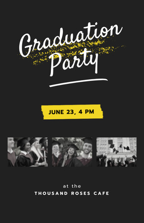 Graduation Party In Summer Invitation 5.5x8.5in Modelo de Design