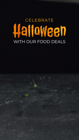 Modèle de visuel Délicieux plats et repas d'Halloween à tarifs réduits - TikTok Video