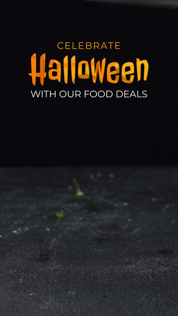 Szablon projektu Yummy Halloween Food And Meals At Discounted Rates TikTok Video