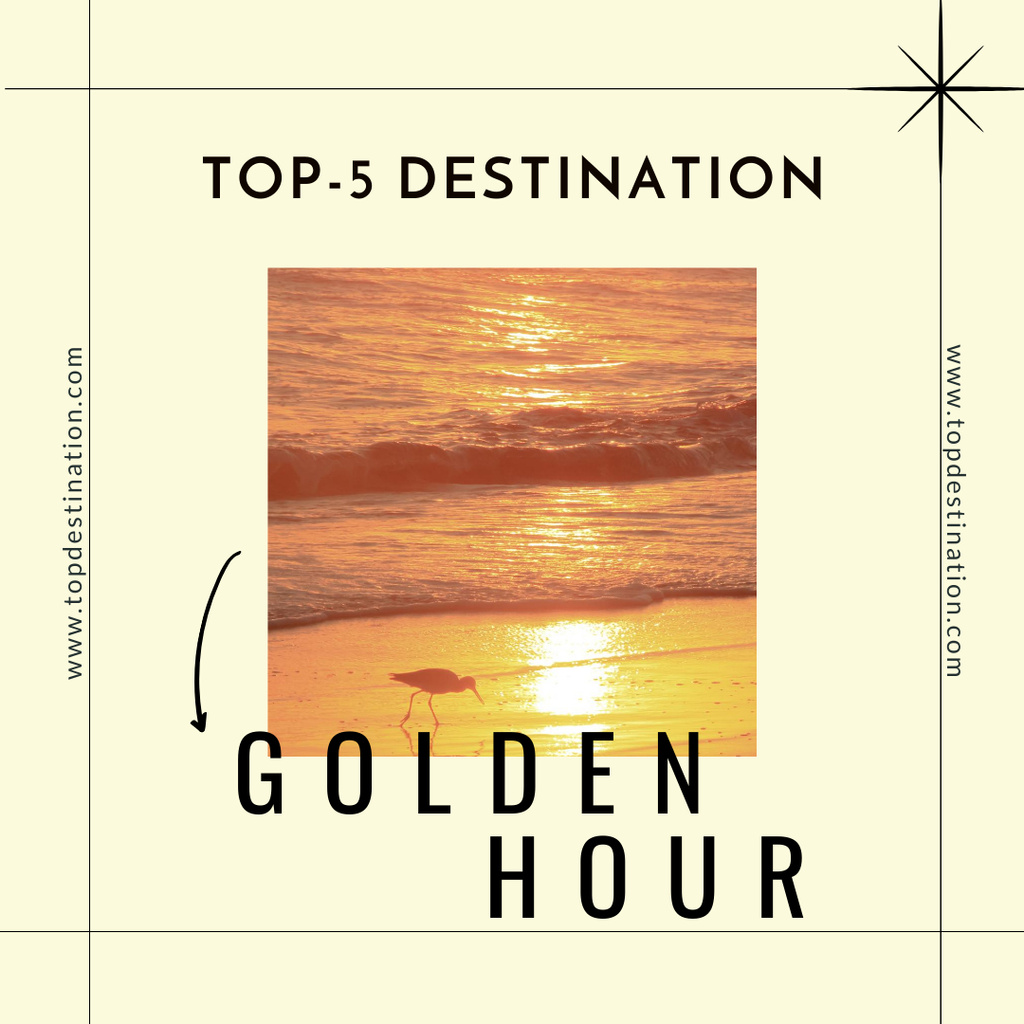 Top Holiday Destinations Instagram – шаблон для дизайну