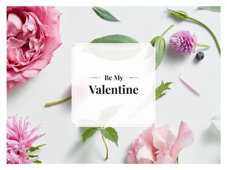 Happy Valentine's Day Greeting Presentation Design Template