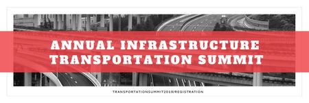 Annual Summit In Transportation Industry Twitter Šablona návrhu