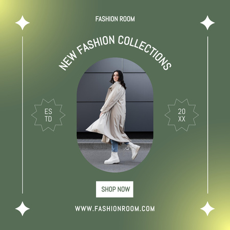 Designvorlage Anzeige für neue Modekollektion für Instagram