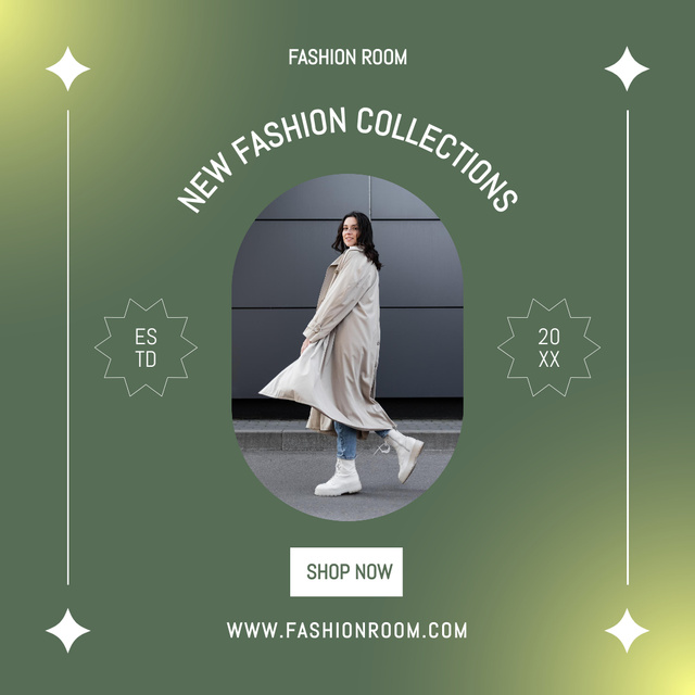 New Fashion Collection Ad Instagram tervezősablon