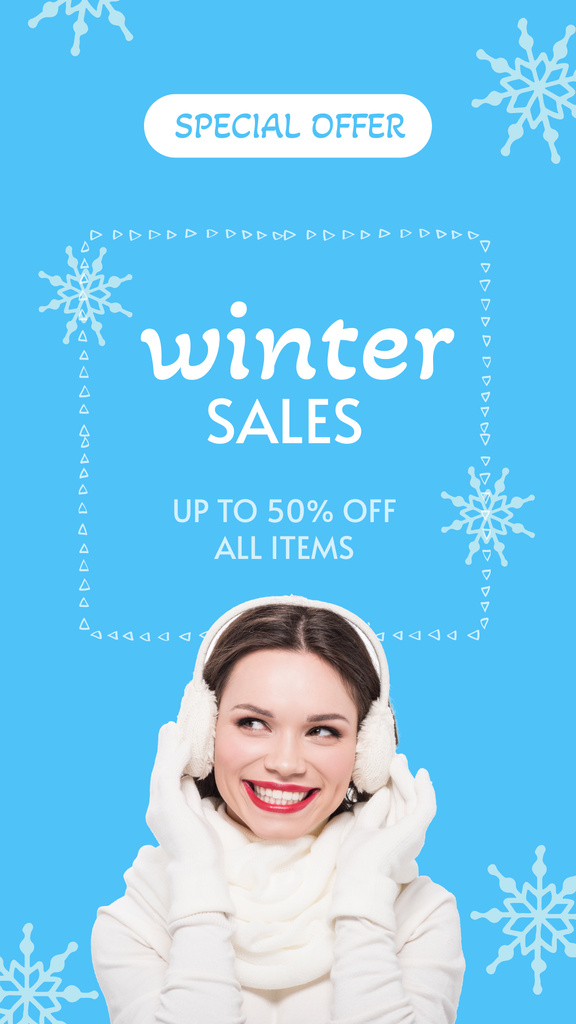Special Winter Sale Instagram Story – шаблон для дизайну