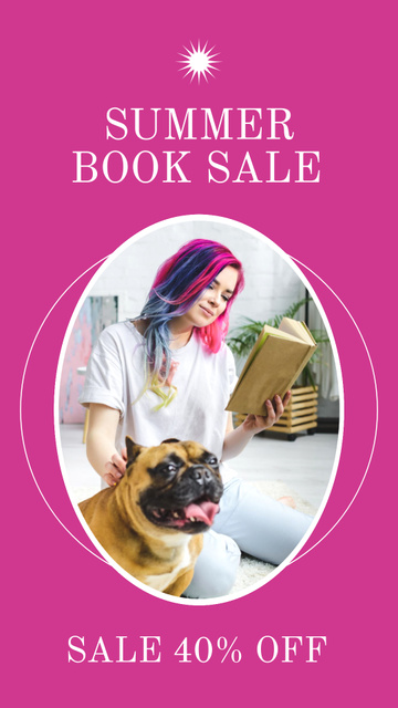 Szablon projektu Stunning Summer Book Sale Offer Instagram Story