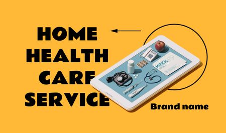 Digital Healthcare Services Offer Business card Design Template