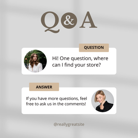Question about Store's Location Instagram Design Template