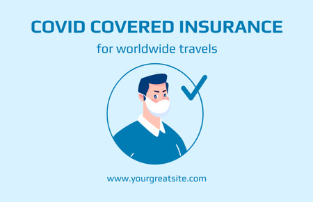 Сovid Insurance Offer Flyer 5.5x8.5in Horizontal Design Template