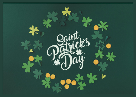 Platilla de diseño Greeting for Happy St. Patrick's Day Card