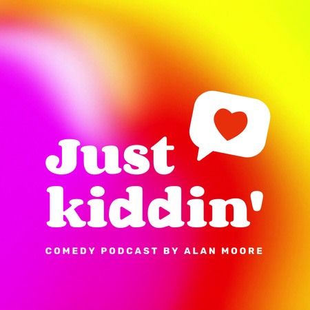 Comedy Podcast Topic Announcement Animated Post tervezősablon