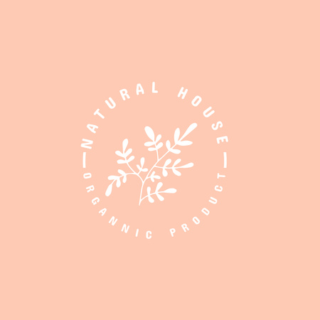 Emblem for Organic Shop Logo Design Template