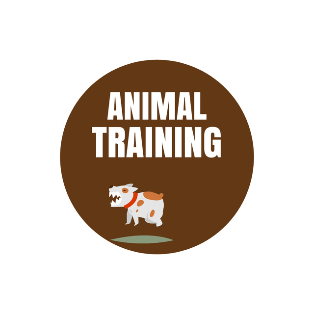 Dogs Training Offer Animated Logo tervezősablon