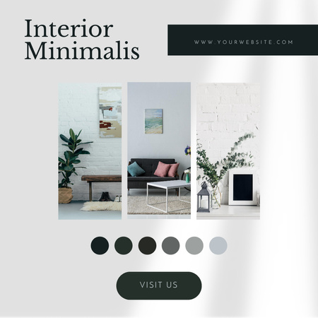 Home Interior Design Instagram tervezősablon