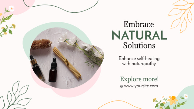 Ontwerpsjabloon van Full HD video van Self-healing Naturopathy Solutions Offer