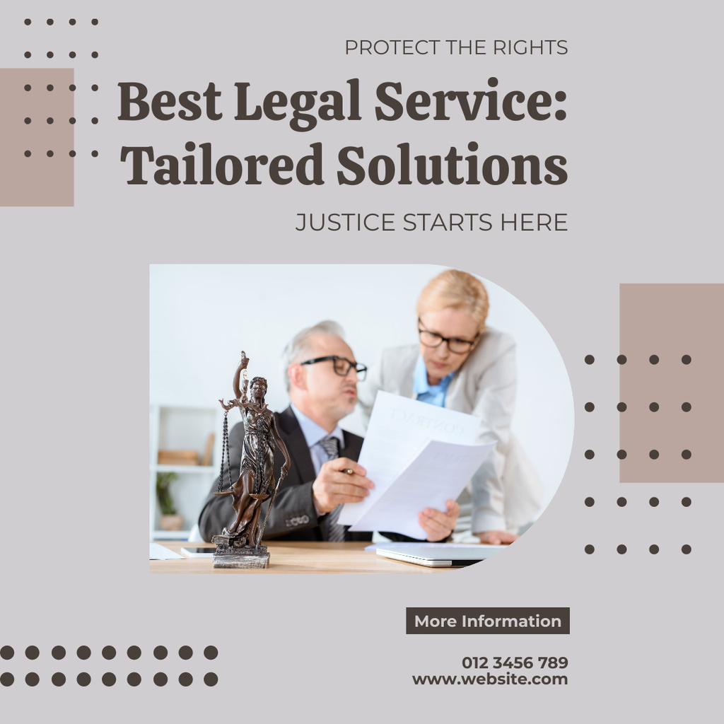 Best Legal Rights with Any Case Instagram Modelo de Design