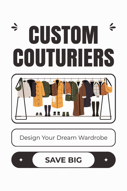 Big Savings When Buying Collection of Craft Clothing Pinterest Design Template