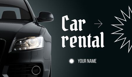 Ontwerpsjabloon van Business card van Car Rental Offer