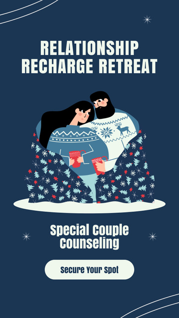 Plantilla de diseño de Special Counseling on Relationship Retreat Instagram Video Story 