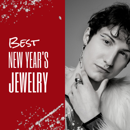 Unique New Year Jewelry Pieces Offer Animated Post Design Template