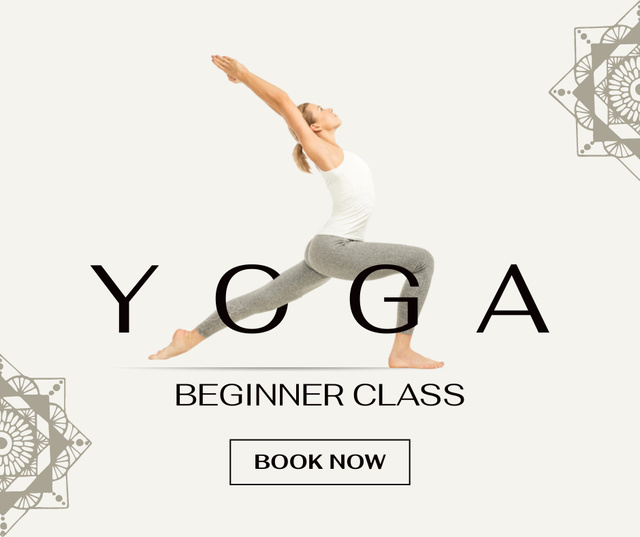 Yoga Beginner Classes Promotion Facebook Πρότυπο σχεδίασης
