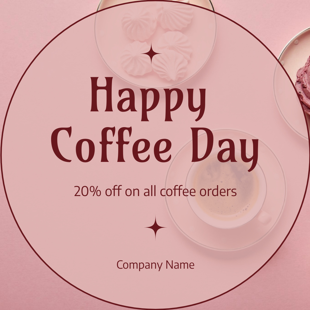 Happy Coffee Day Instagramデザインテンプレート