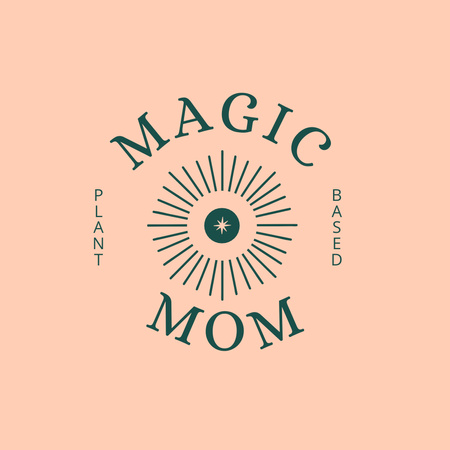 Magic mom -logosuunnittelu Logo Design Template